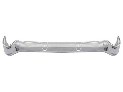 OE Style 1-Piece Rear Bumper with Bumper Guard Holes; Chrome (1956 150, 210, Bel Air, Excluding Station Wagon)