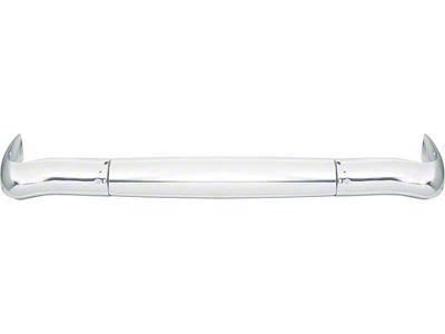 OE Style 3-Piece Rear Bumper; Chrome (1955 150, 210, Bel Air, Excluding Station Wagon)