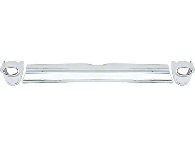 OE Style 3-Piece Rear Bumper; Chrome (1957 150, 210, Bel Air, Excluding Station Wagon)