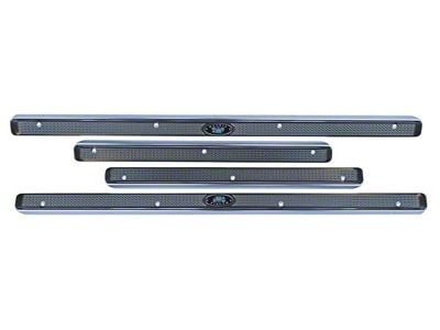 OE Type Full Door Sill Plate Set (55-57 150, 210, Bel Air, Nomad 4-Door Sedan, Wagon)