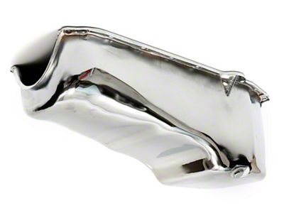 OEM Style Oil Pan; 4-Quart; Chrome (55-57 Small Block V8 150, 210, Bel Air, Nomad)