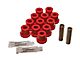 Rear Leaf Spring Bushings; Red (1955 Bel Air)