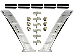 Rear Quarter Upper Paint Divider Moldings; Stainless Steel (56-57 150 Sedan, 210 Sedan, Bel Air Sedna)