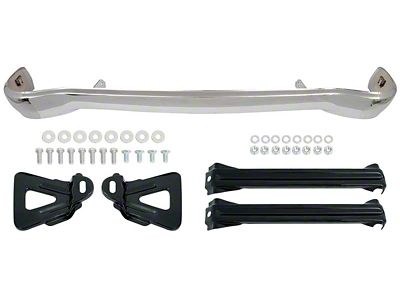 Smoothie Style Front Bumper; Chrome (1955 150, 210, Bel Air, Nomad)