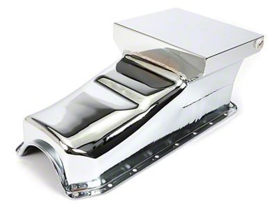 Street/Strip Oil Pan; 7-Quart; Chrome (55-57 Small Block V8 150, 210, Bel Air, Nomad)