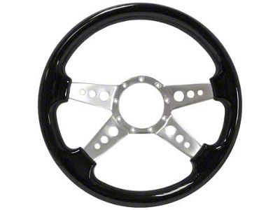 Volante S9 Steering Wheel 14-Inch; Black Ash Wood (Universal; Some Adaptation May Be Required)