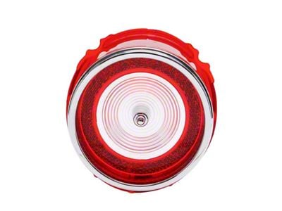 Trim Parts Back Up Light Lens; Red (1965 Impala)