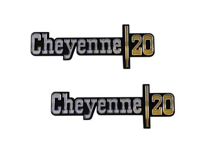 Trim Parts Front Fender Cheyenne 20 Emblem (73-74 K20)