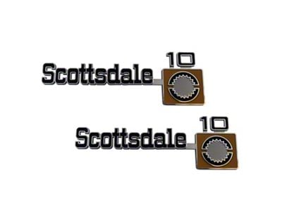 Trim Parts Front Fender Scottsdale 10 Fender Emblem (75-80 C10, K10)