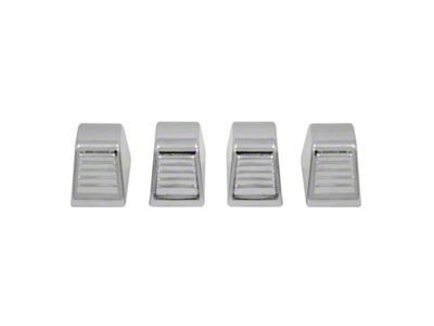 Trim Parts Heater Control Knobs; Chrome (60-74 C10, C20, K10, K20)