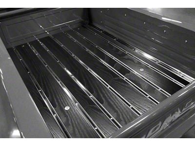 BedWood-X Floor Kit; Pre-Drilled; Carbon Series Wood; Polished Stainless Angle Strips; Polished Stainless Hidden Fastener Bed Strips (1937 Chevrolet Truck Stepside w/ Long Bed)