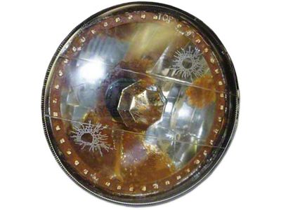 Chev Headlight, 5 3/4White Diamond/Multi LED Rat Rod, 58-76