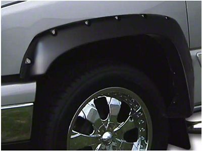 Ruff Riderz Fender Flares; Smooth Black (88-99 C1500, C2500, C3500, K1500, K2500, K3500)