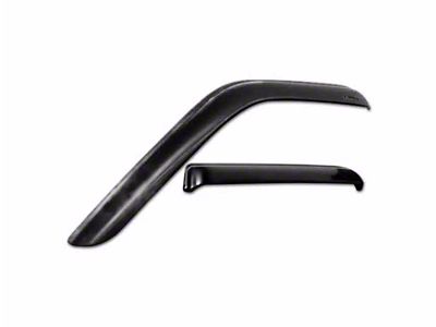 Snap-Inz In-Channel Sidewind Deflectors; Front and Rear; Smoke (92-98 C3500 Crew Cab)