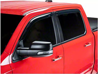 Tape-Onz Sidewind Deflectors; Front Only; Smoke (88-00 C1500, C2500, C3500, K1500, K2500, K3500)