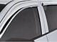 Tape-Onz Sidewind Deflectors; Front and Rear; Chrome (88-00 C1500/C2500/C3500/K1500/K2500/K3500 Extended Cab)