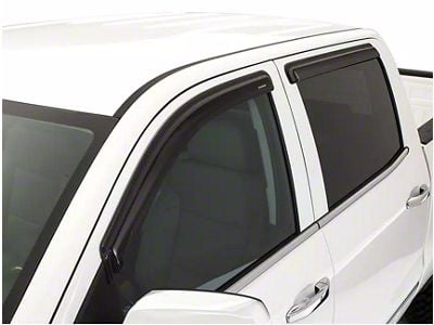 Tape-Onz Sidewind Deflectors; Front and Rear; Smoke (92-00 C2500/C3500/K2500/K3500 Extended Cab)