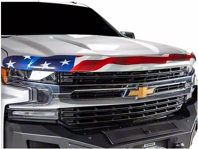 Vigilante Premium Hood Protector; Flag without Eagle (88-00 C1500, C2500, C3500, K1500, K2500, K3500)