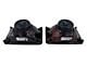 Truck - 4x6 Inch Rectangle Elite Diamond No Halo Black Illusion Turn Signal Headlights with Clear Halogen Bulbs