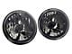 Truck - 7 Inch Round Elite Diamond Headlights No Halo Black Illusion with a Clear Halogen Bulbs