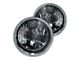 Truck - 7 Inch Round Elite Diamond Headlights No Halo Black Illusion Turn Signal with a Clear Halogen Bulbs