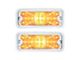 LED Front Parking Lights with Stainless Steel Trim; Clear (73-80 C10, C15, K10, K15, K20)