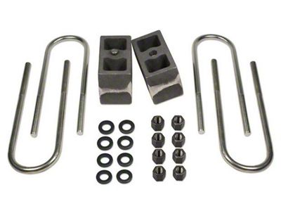 Tuff Country 4-Inch Rear Lift Blocks; Non-Tapered (80-99 4WD F-250, F-350)