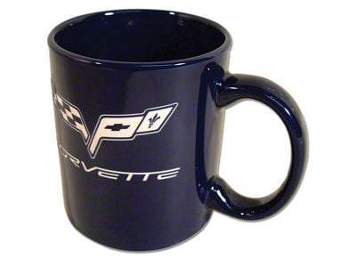 11-oz. Coffee Mug with C6 Logo; Cobalt