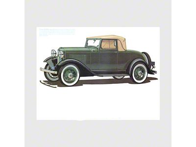 1932 Sport Coupe Art Print; 4x6-Inches