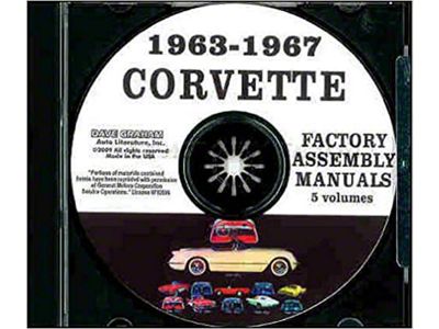 1963-1967 Corvette Assembly Manual (CD-ROM)