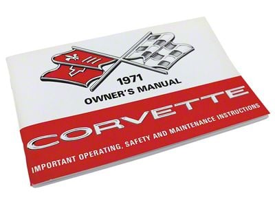 1971 Chevrolet Corvette Owners Manual