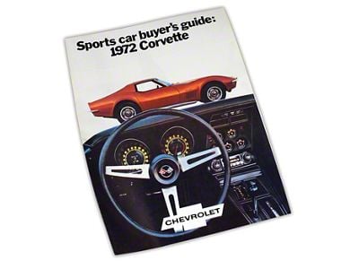 1972 Chevrolet Corvette Sales Brochure