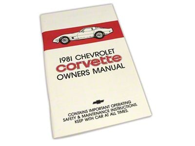 1981 Chevrolet Corvette Owners Manual