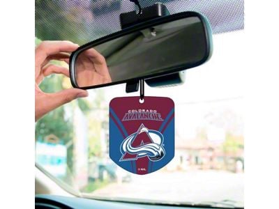 Air Fresheners with Colorado Avalanche Logo; Burgandy