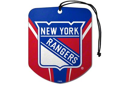 Air Fresheners with New York Rangers Logo; Blue, Red