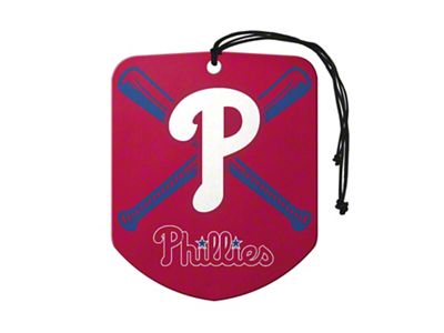 Air Fresheners with Philadelphia Phillies Logo; Blue and Red