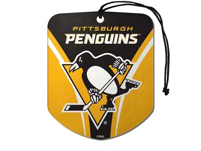 Air Fresheners with Pittsburgh Penguins Logo; Yellow and Black