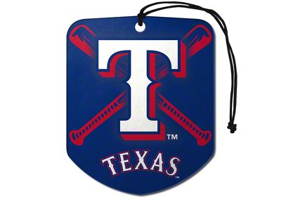 Air Fresheners with Texas Rangers Logo; Blue, Red