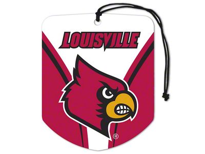 Air Fresheners with University of Louisville Logo; Red