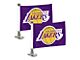 Ambassador Flags with Los Angeles Lakers Logo; Purple (Universal; Some Adaptation May Be Required)