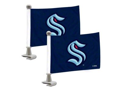 Ambassador Flags with Seattle Kraken Logo; Blue (Universal; Some Adaptation May Be Required)