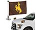 Ambassador Flags with University of Wyoming Logo; Brown (Universal; Some Adaptation May Be Required)