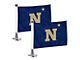 Ambassador Flags with U.S. Naval Academy Logo; Blue (Universal; Some Adaptation May Be Required)