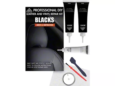 Black Leather and Vinyl Repair Kit