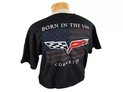 Born In The USA T-Shirt; Black