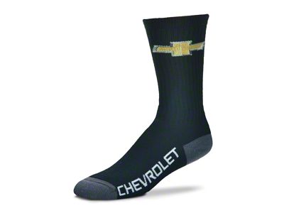 Bowtie Logo Crew Socks; Black