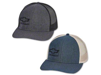 Bowtie Premium Low Pro Trucker Hat; Navy/Khaki