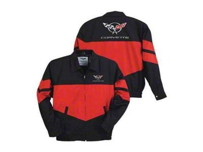 C5 Twill Jacket; Red/Black