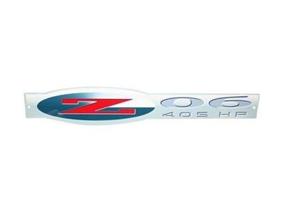 C5 Z06 405 Emblem Metal Sign; 18x4-Inch