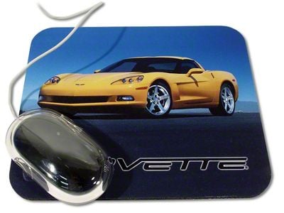 C6 Coupe Mouse Pad; Yellow